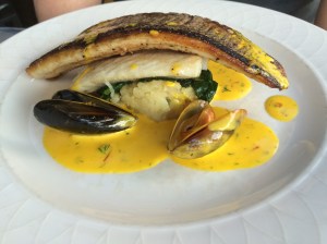 Roast fillet of Seabass